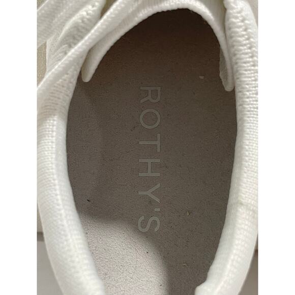 Rothy’s Lace Up Sneakers Bright White Size US 11 - Picture 3 of 9
